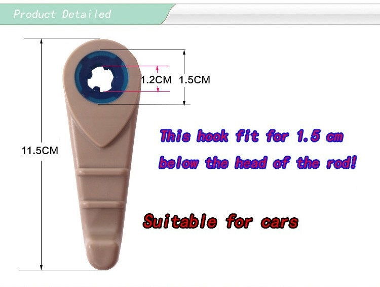 Double Multipurpose Car Hooks Hold Grocery Bags